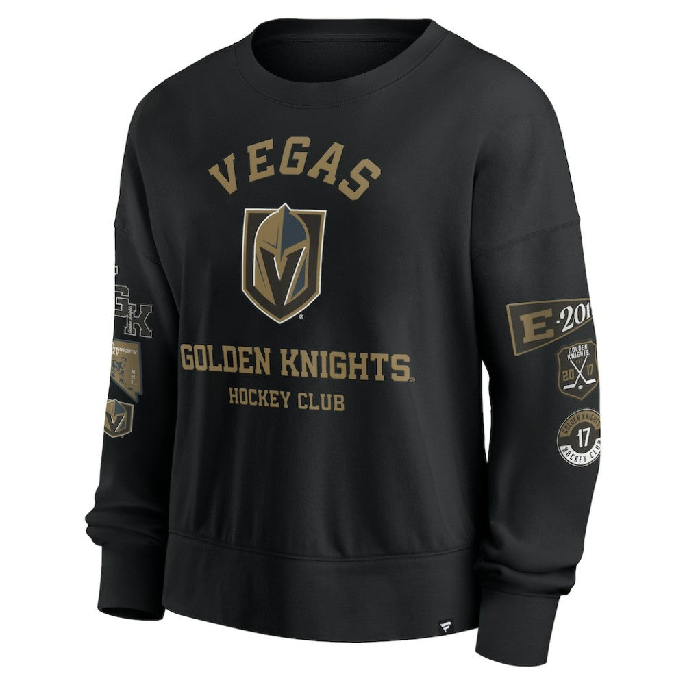 Vegas Golden Knights Fanatics Women's Go Team Pullover Sweatshirt - Black - NHL