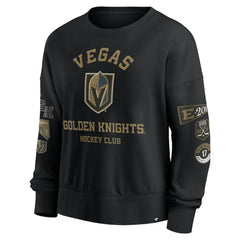 Vegas Golden Knights Fanatics Women's Go Team Pullover Sweatshirt - Black - NHL