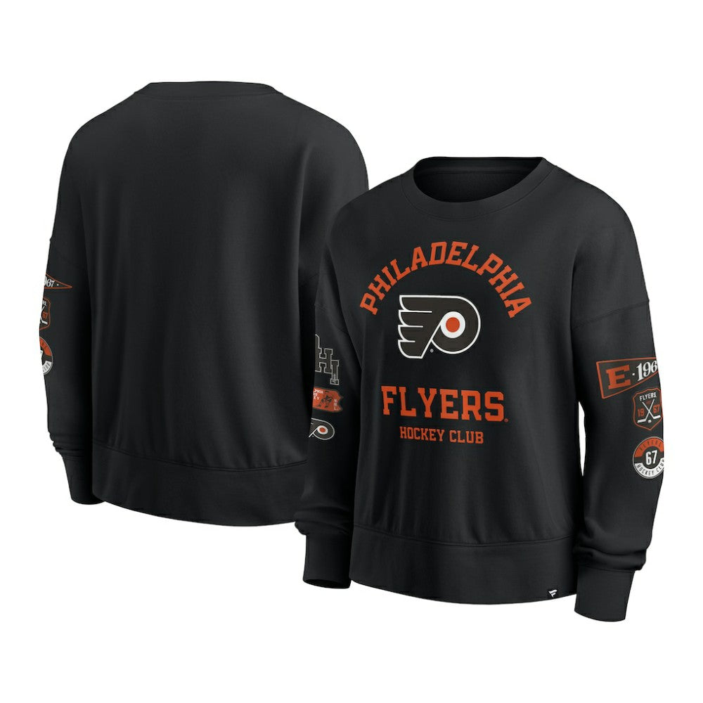 Philadelphia Flyers Fanatics Women's Go Team Pullover Sweatshirt - Black - NHL