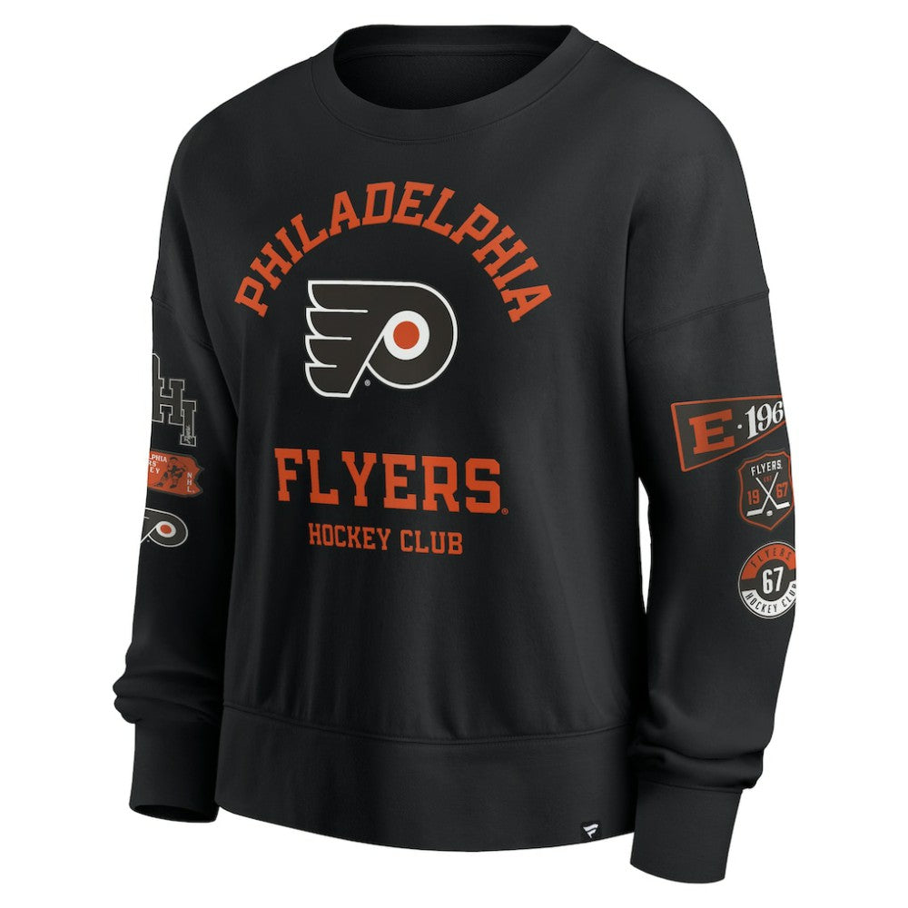 Philadelphia Flyers Fanatics Women's Go Team Pullover Sweatshirt - Black - NHL