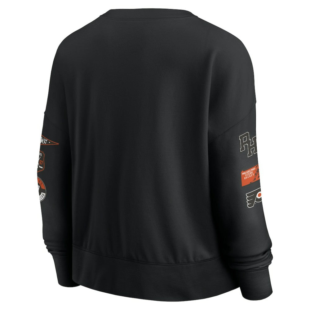 Philadelphia Flyers Fanatics Women's Go Team Pullover Sweatshirt - Black - NHL