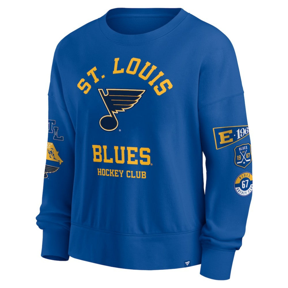St. Louis Blues Fanatics Women's Go Team Pullover Sweatshirt - Blue - NHL