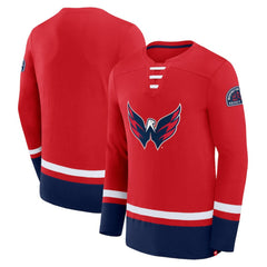 Washington Capitals Fanatics High Point Long Sleeve T-Shirt - Red - NHL