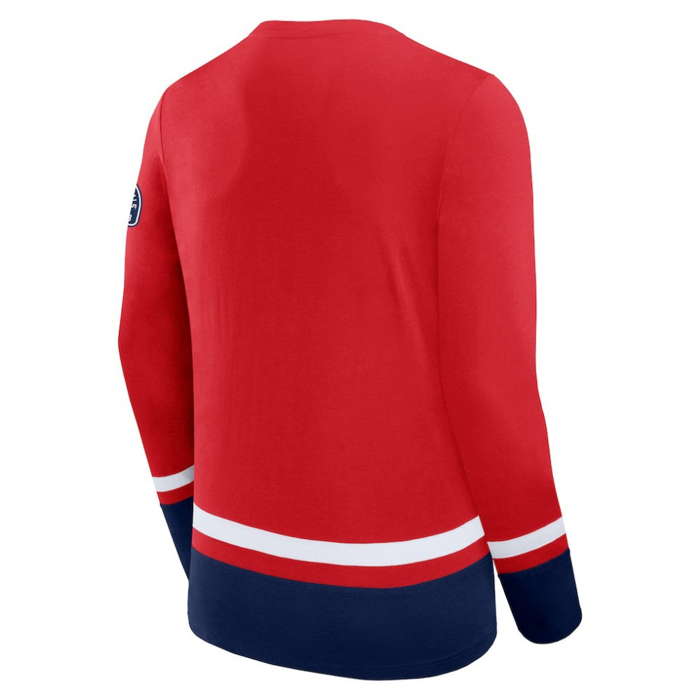 Washington Capitals Fanatics High Point Long Sleeve T-Shirt - Red - NHL