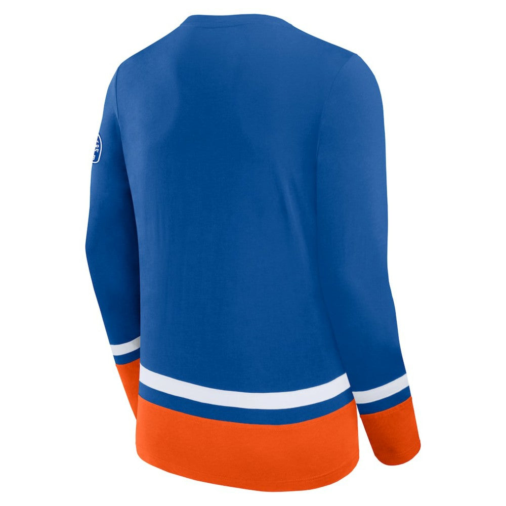 New York Islanders Fanatics High Point Long Sleeve T-Shirt - Royal - NHL