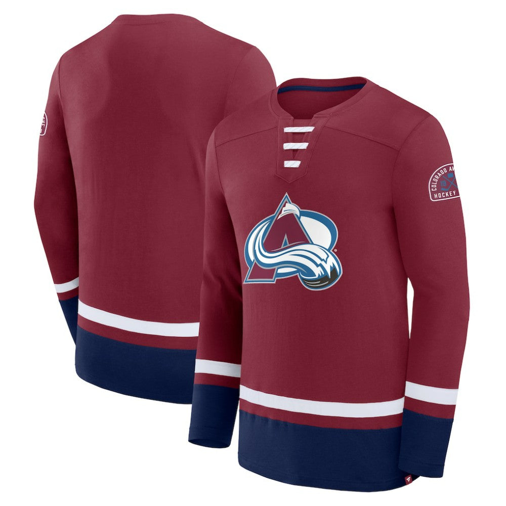 Colorado Avalanche Fanatics High Point Long Sleeve T-Shirt - Burgundy - NHL
