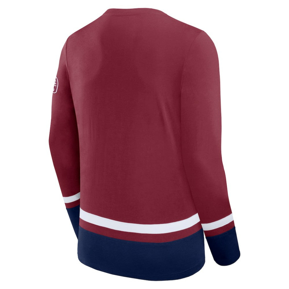 Colorado Avalanche Fanatics High Point Long Sleeve T-Shirt - Burgundy - NHL