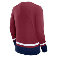 Colorado Avalanche Fanatics High Point Long Sleeve T-Shirt - Burgundy - NHL