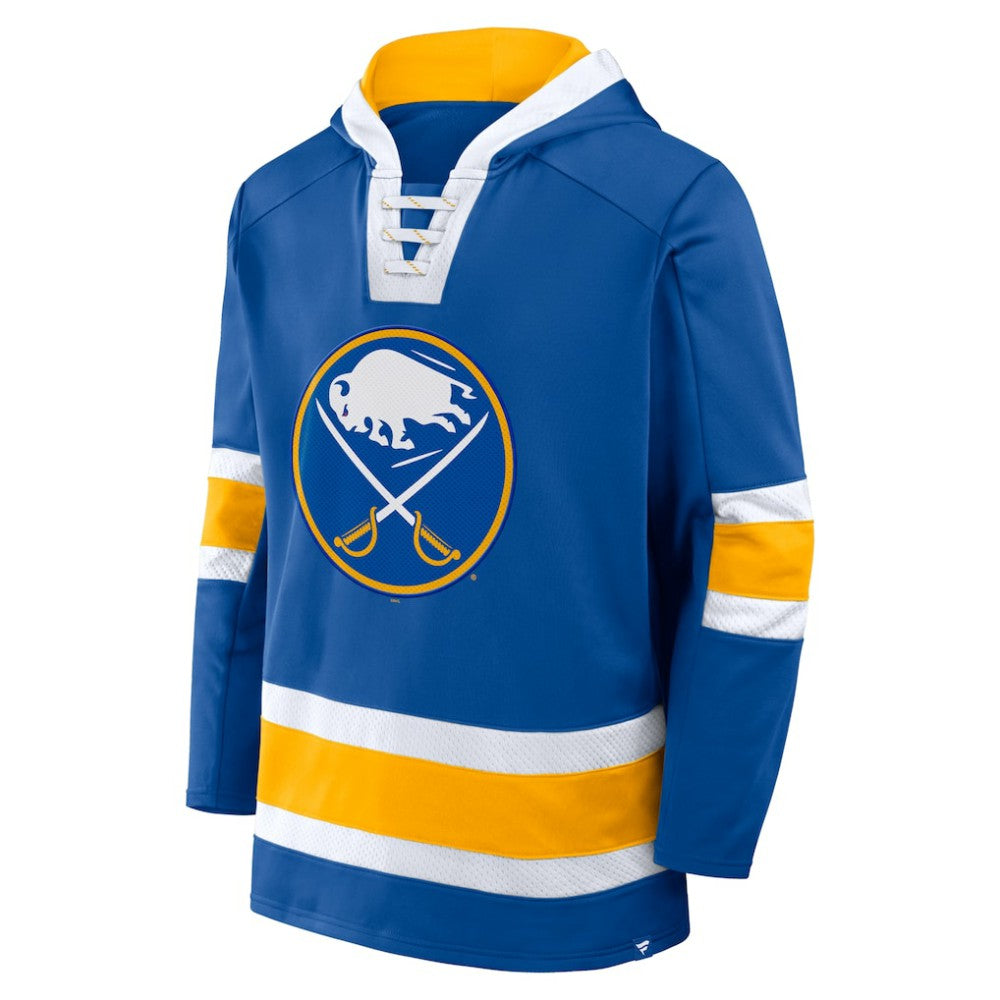 Buffalo Sabres Fanatics Inside Line Fleece Pullover Hoodie- Royal - NHL