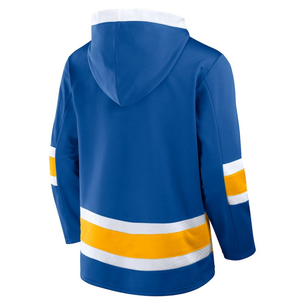 Buffalo Sabres Fanatics Inside Line Fleece Pullover Hoodie- Royal - NHL