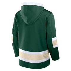 Minnesota Wild Fanatics Inside Line Fleece Pullover Hoodie- Green - NHL