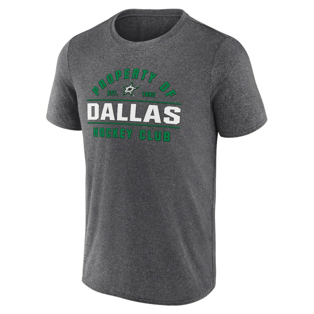 Dallas Stars Fanatics Property Of T-Shirt - Heather Charcoal - NHL