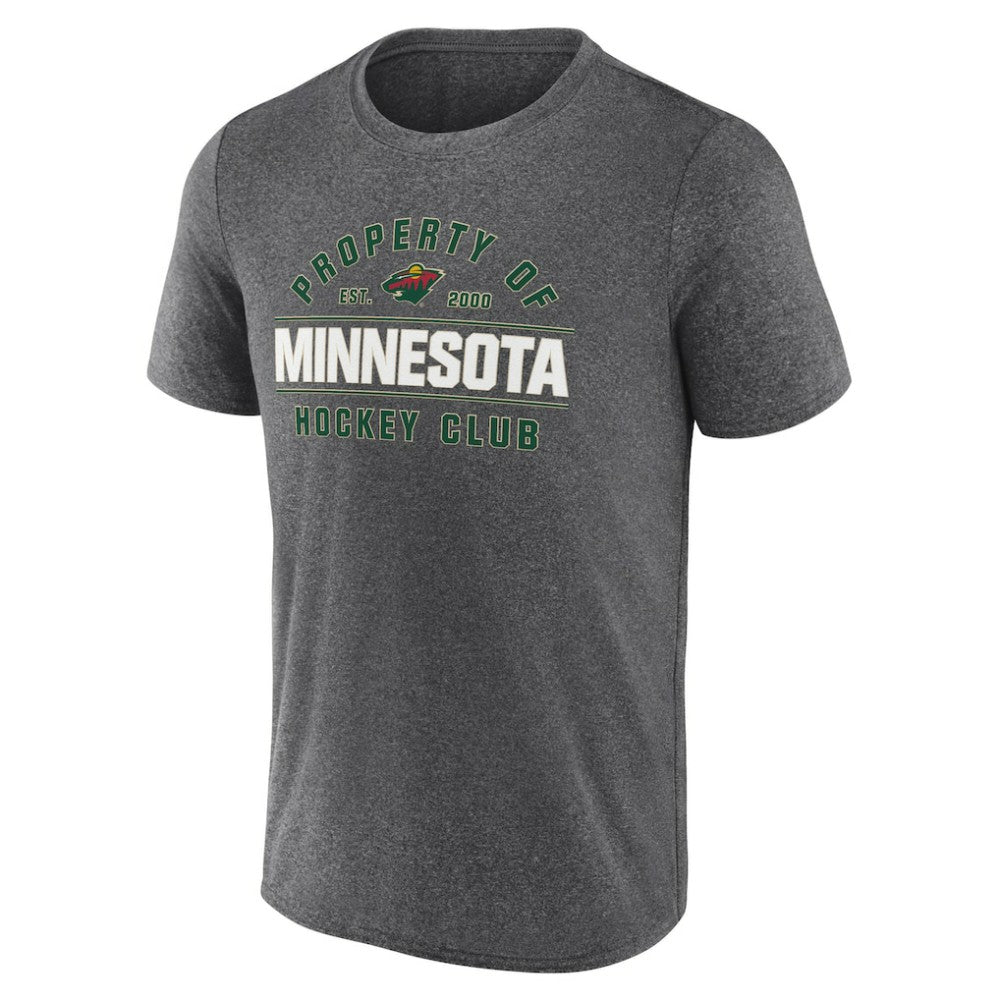 Minnesota Wild Fanatics Property Of T-Shirt - Heather Charcoal - NHL