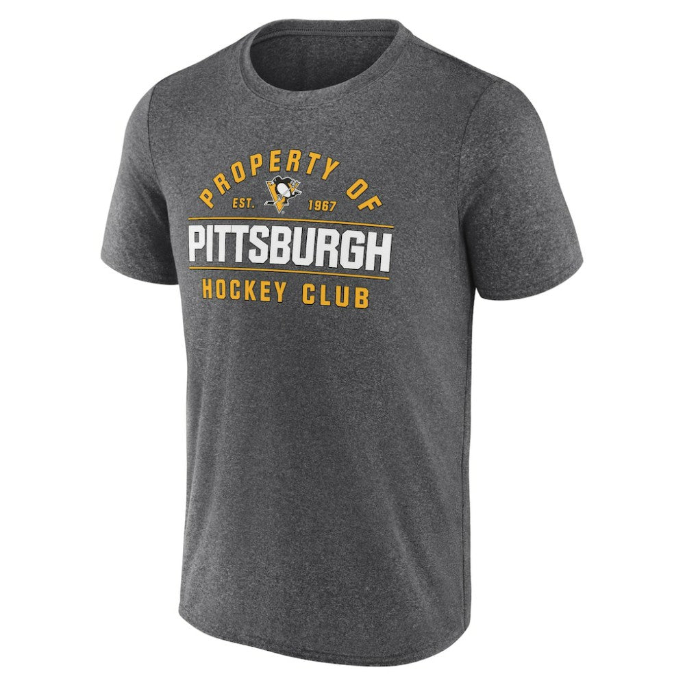 Pittsburgh Penguins Fanatics Property Of T-Shirt - Heather Charcoal - NHL