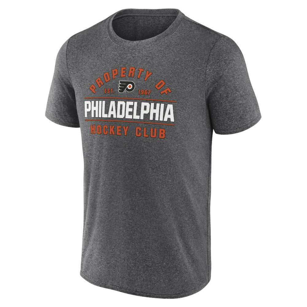 Philadelphia Flyers Fanatics Property Of T-Shirt - Heather Charcoal - NHL