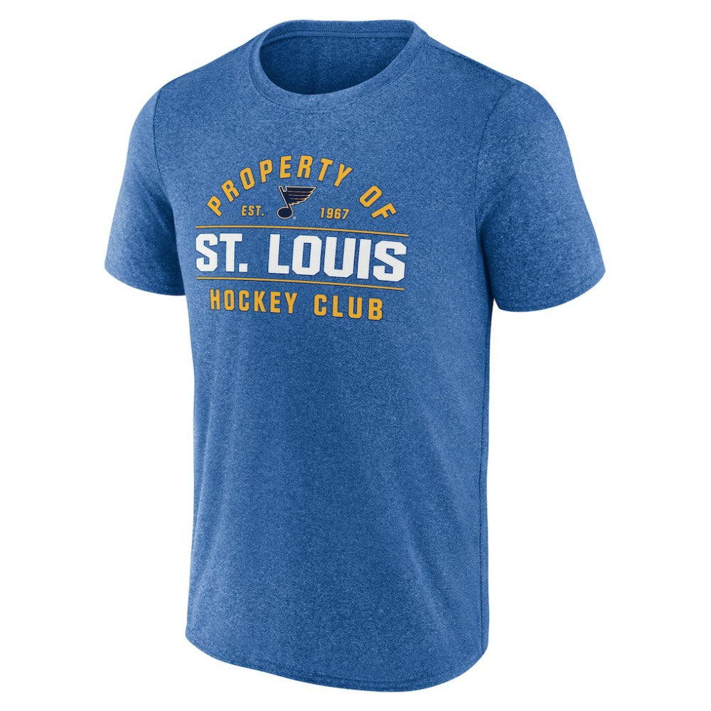 St. Louis Blues Fanatics Property Of T-Shirt - Heather Blue - NHL