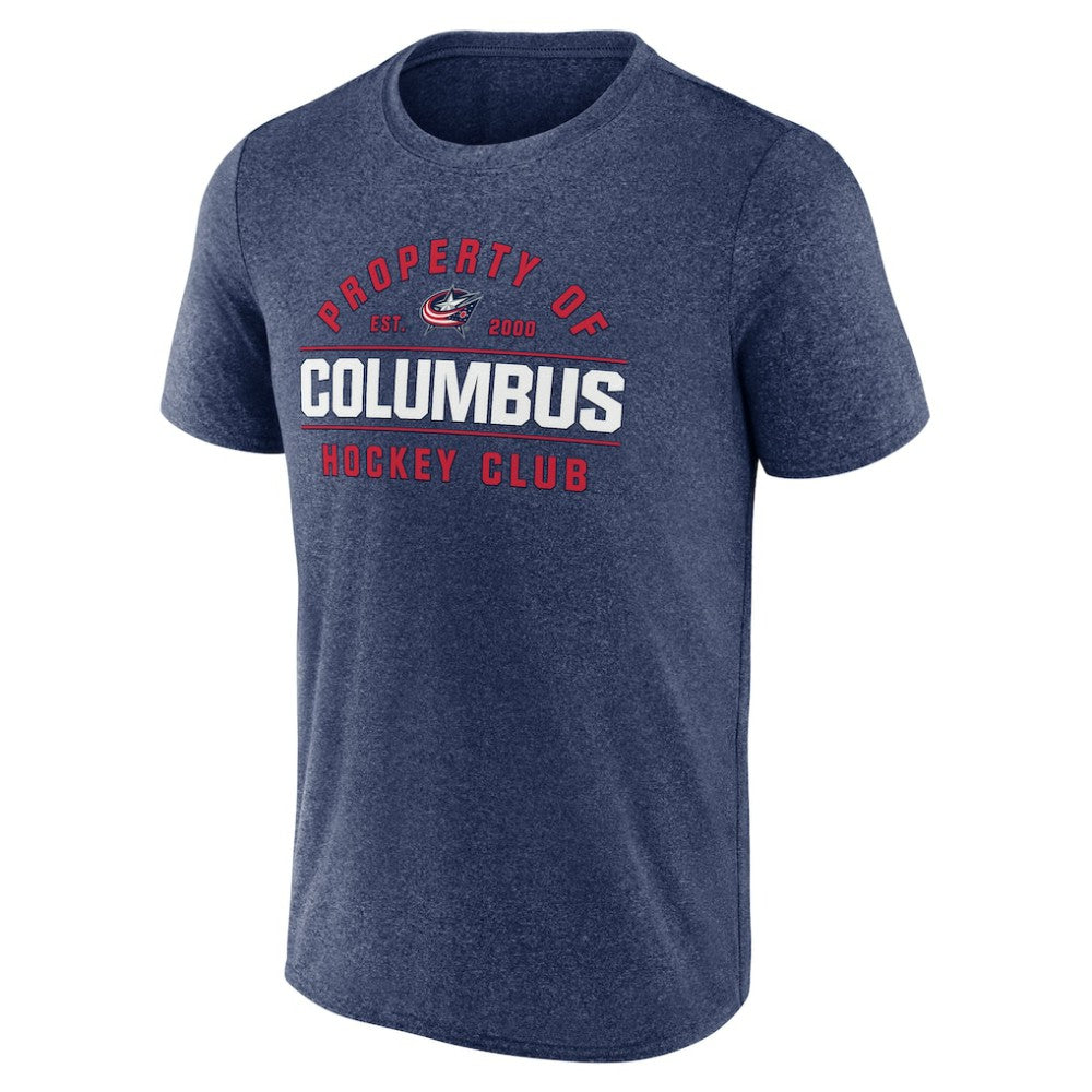 Columbus Blue Jackets Fanatics Property Of T-Shirt - Heather Navy - NHL