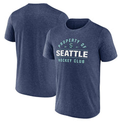 Seattle Kraken Fanatics Property Of T-Shirt - Heather Deep Sea Blue - NHL