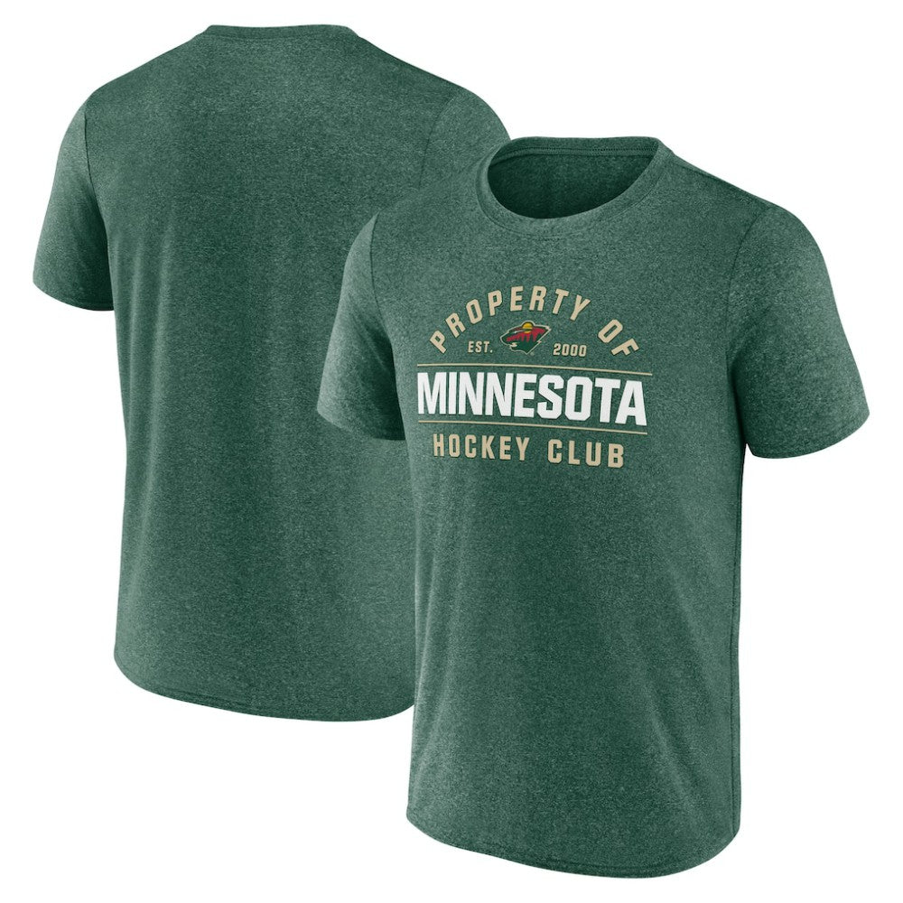 Minnesota Wild Fanatics Property Of T-Shirt - Heather Green - NHL