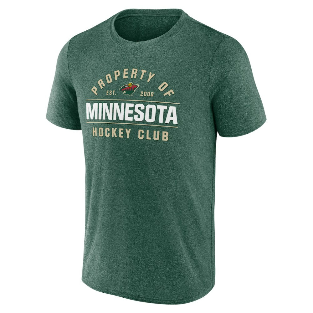 Minnesota Wild Fanatics Property Of T-Shirt - Heather Green - NHL