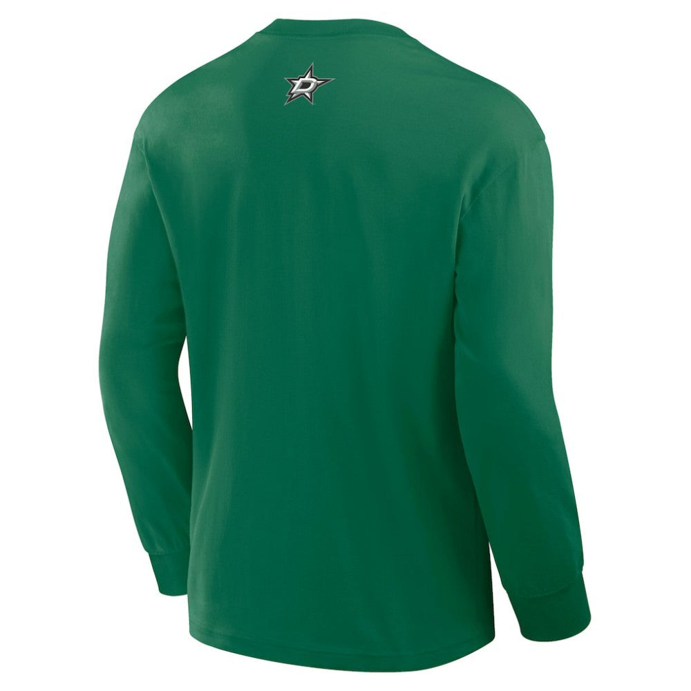 Dallas Stars Fanatics Rewind Long Sleeve T-Shirt - Kelly Green - NHL