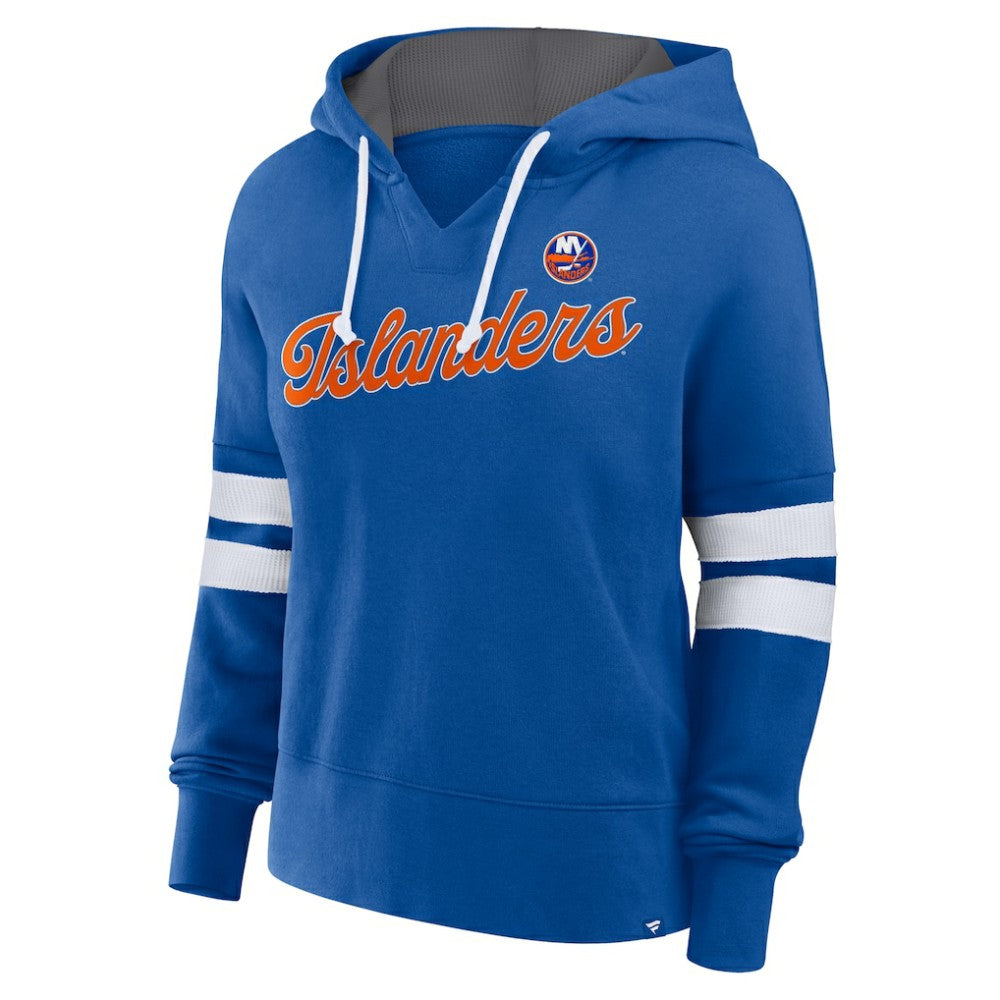 New York Islanders Fanatics Women's Oversized Seize Pullover Hoodie - Royal - NHL