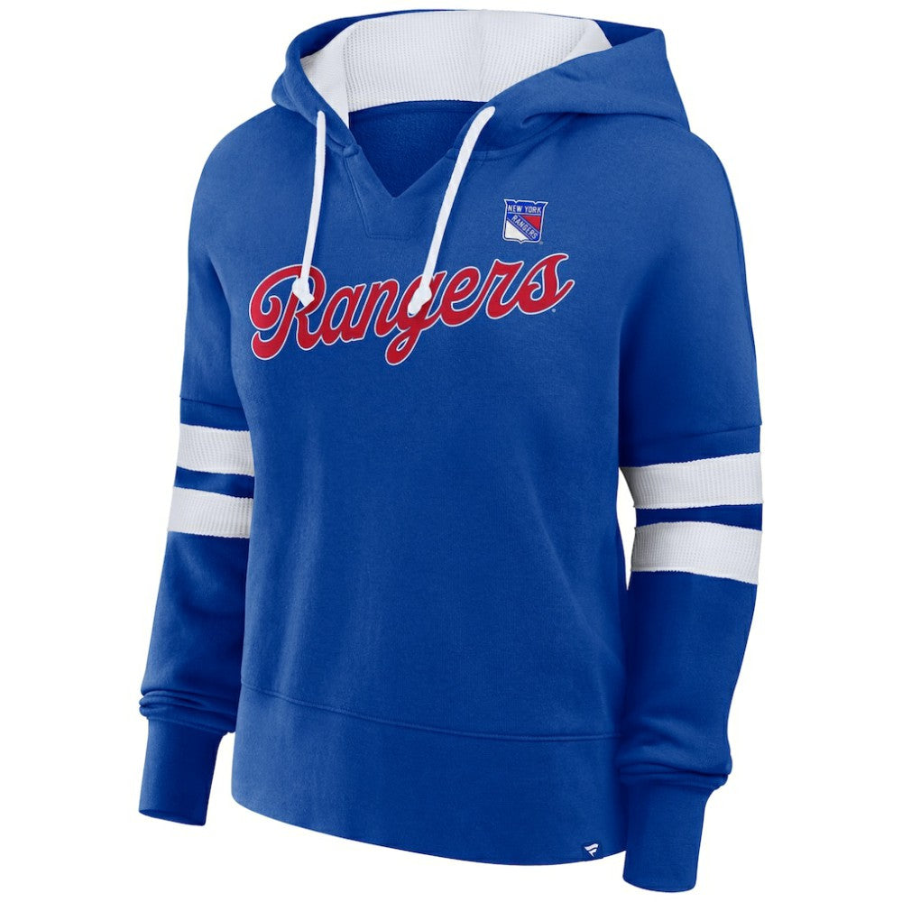 New York Rangers Fanatics Women's Oversized Seize Pullover Hoodie - Blue - NHL