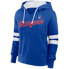 New York Rangers Fanatics Women's Oversized Seize Pullover Hoodie - Blue - NHL