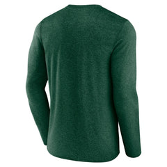 Minnesota Wild Fanatics Transition Long Sleeve T-Shirt - Heather Green - NHL