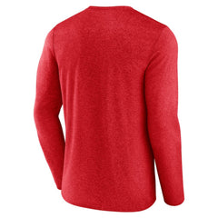 Washington Capitals Fanatics Transition Long Sleeve T-Shirt - Heather Red - NHL