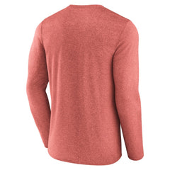 New Jersey Devils Fanatics Transition Long Sleeve T-Shirt - Heather Red - NHL