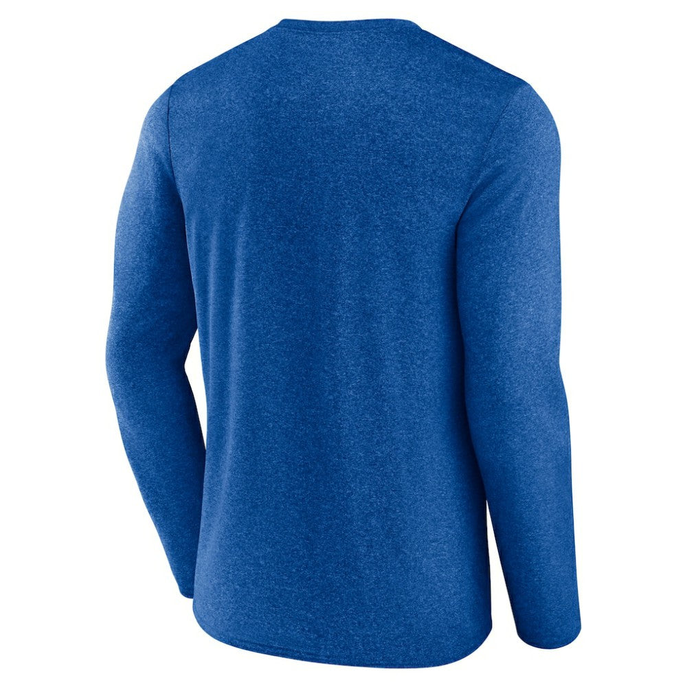 St. Louis Blues Fanatics Transition Long Sleeve T-Shirt - Heather Blue - NHL