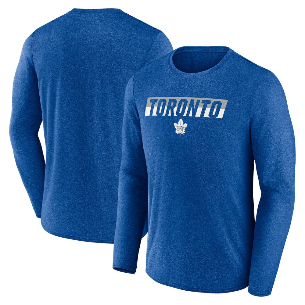 Toronto Maple Leafs Fanatics Transition Long Sleeve T-Shirt - Heather Blue - NHL