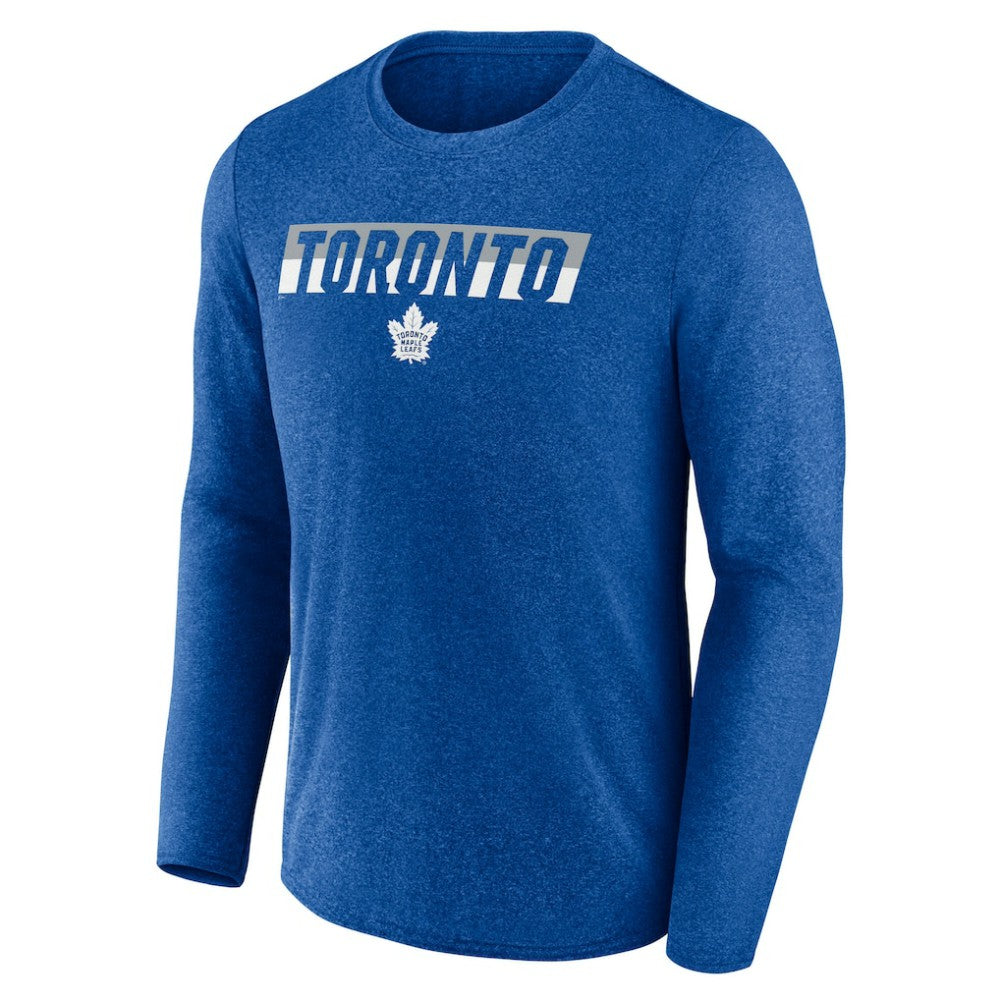 Toronto Maple Leafs Fanatics Transition Long Sleeve T-Shirt - Heather Blue - NHL