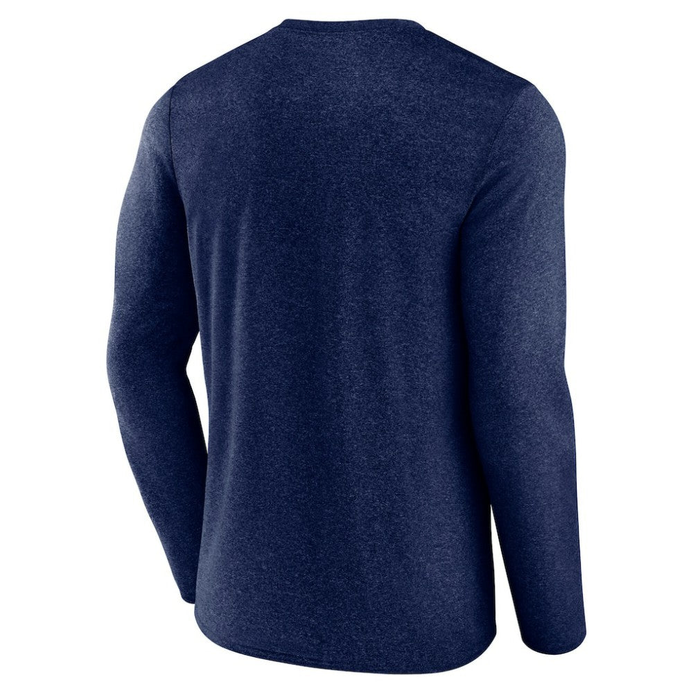 Seattle Kraken Fanatics Transition Long Sleeve T-Shirt - Heather Navy - NHL