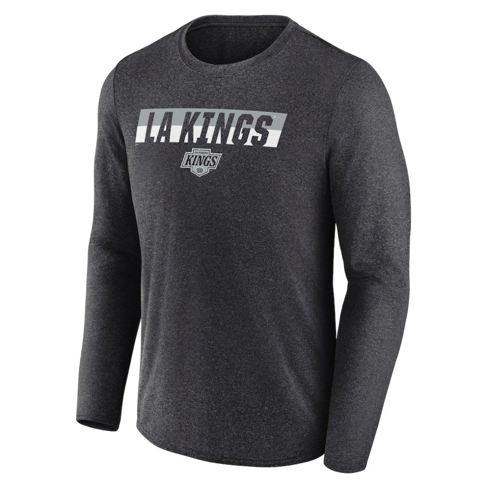 Los Angeles Kings Fanatics Transition Long Sleeve T-Shirt - Heather Charcoal - NHL