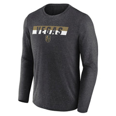 Vegas Golden Knights Fanatics Transition Long Sleeve T-Shirt - Heather Charcoal - NHL