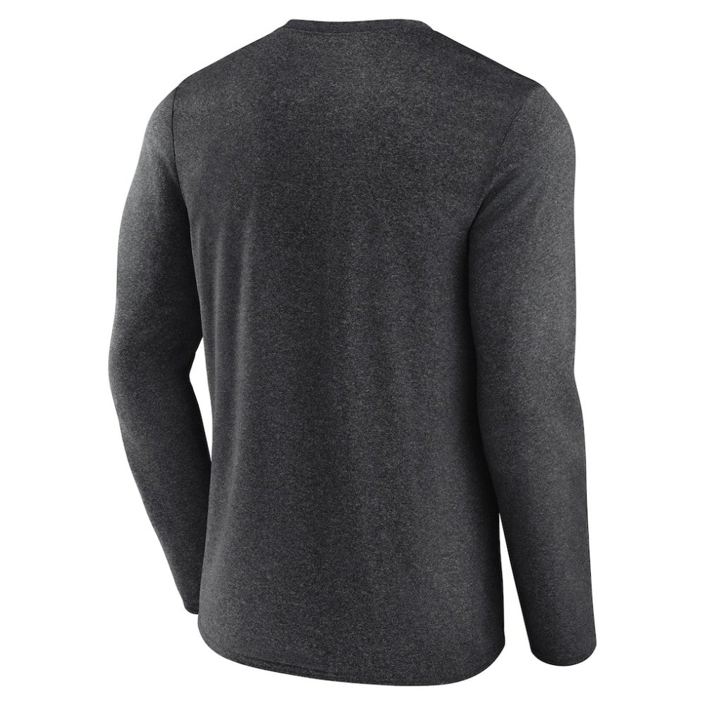 Boston Bruins Fanatics Transition Long Sleeve T-Shirt - Heather Charcoal - NHL