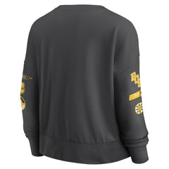 Boston Bruins Fanatics Women's Oversized Vintage Go Team Pullover Sweatshirt - Black - NHL