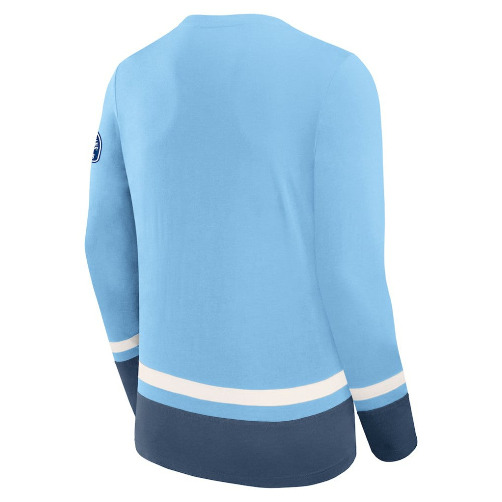 Pittsburgh Penguins Fanatics Vintage High Point Long Sleeve T-Shirt - Light Blue - NHL