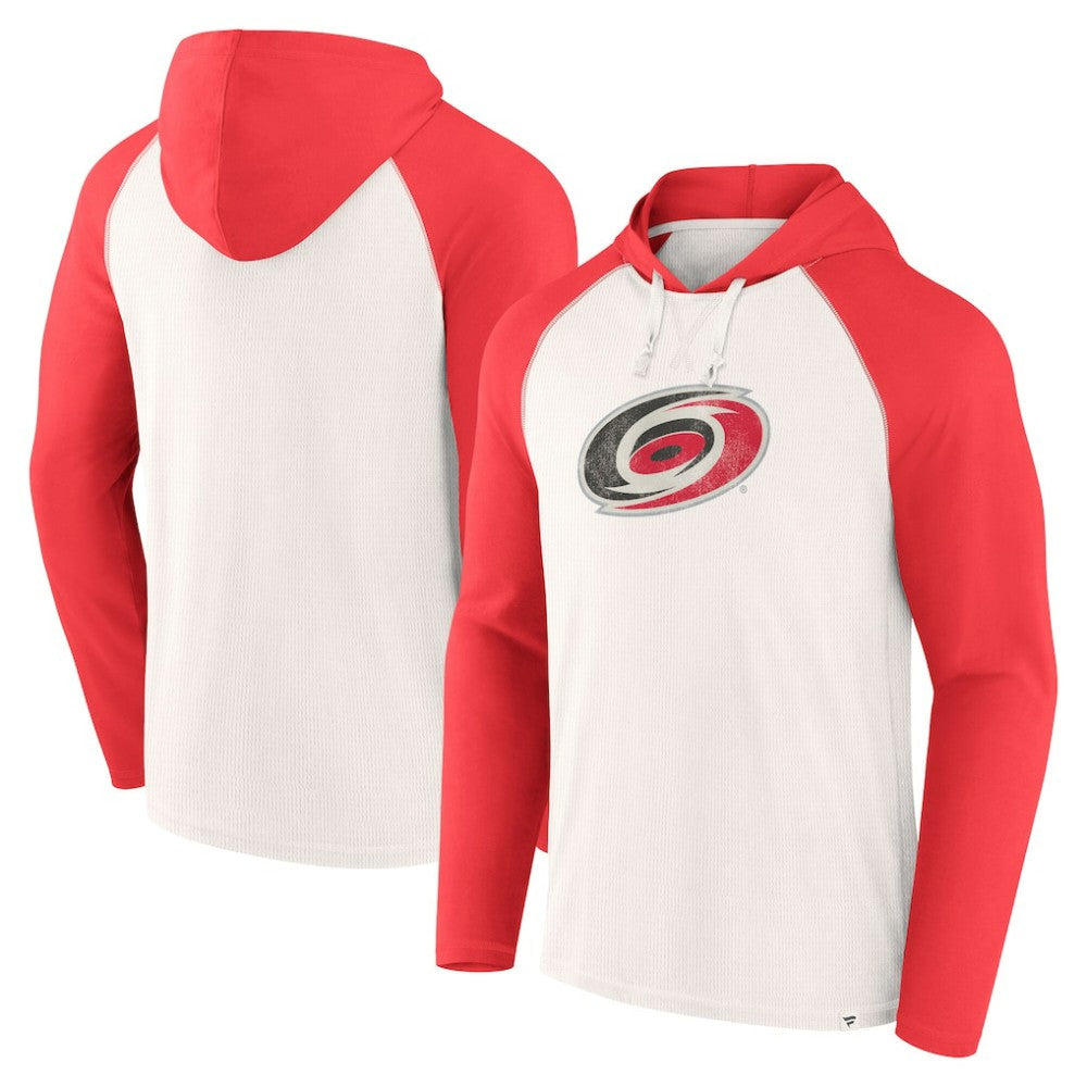 Carolina Hurricanes Fanatics Vintage Winger Pullover Hoodie - White - NHL