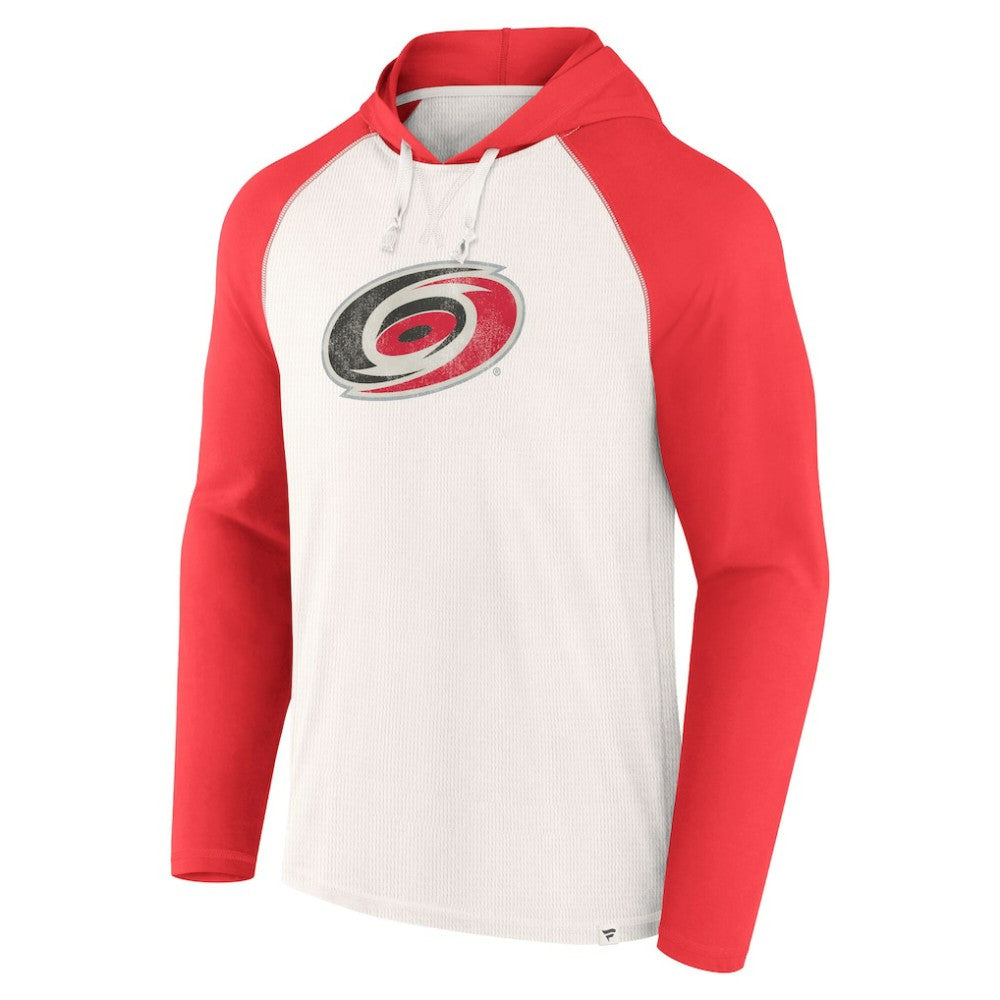 Carolina Hurricanes Fanatics Vintage Winger Pullover Hoodie - White - NHL
