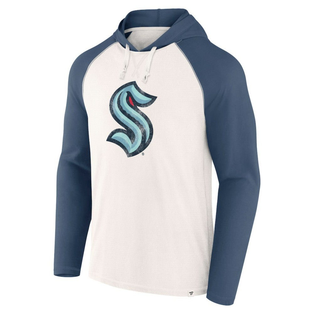 Seattle Kraken Fanatics Vintage Winger Pullover Hoodie - White - NHL