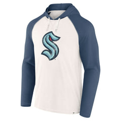Seattle Kraken Fanatics Vintage Winger Pullover Hoodie - White - NHL