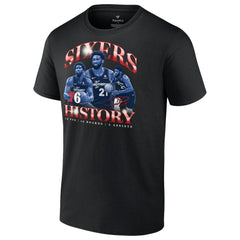 Joel Embiid Philadelphia 76ers History T-Shirt Black - NBA