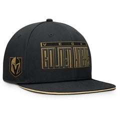 Vegas Golden Knights Fanatics Fundamental Gino Stack Snapback Hat - Black - NHL