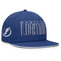 Tampa Bay Lightning Fanatics Fundamental Gino Stack Snapback Hat - Blue - NHL