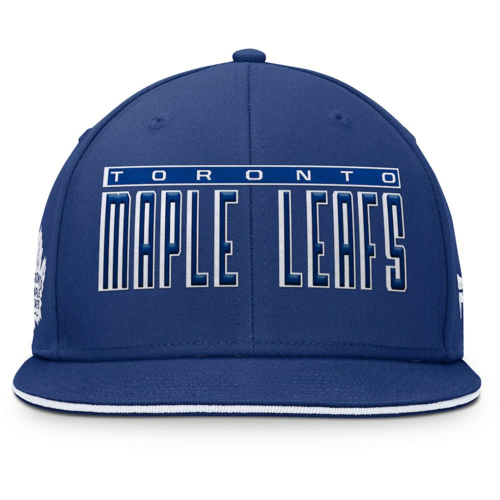 Toronto Maple Leafs Fanatics Fundamental Gino Stack Snapback Hat - Blue - NHL