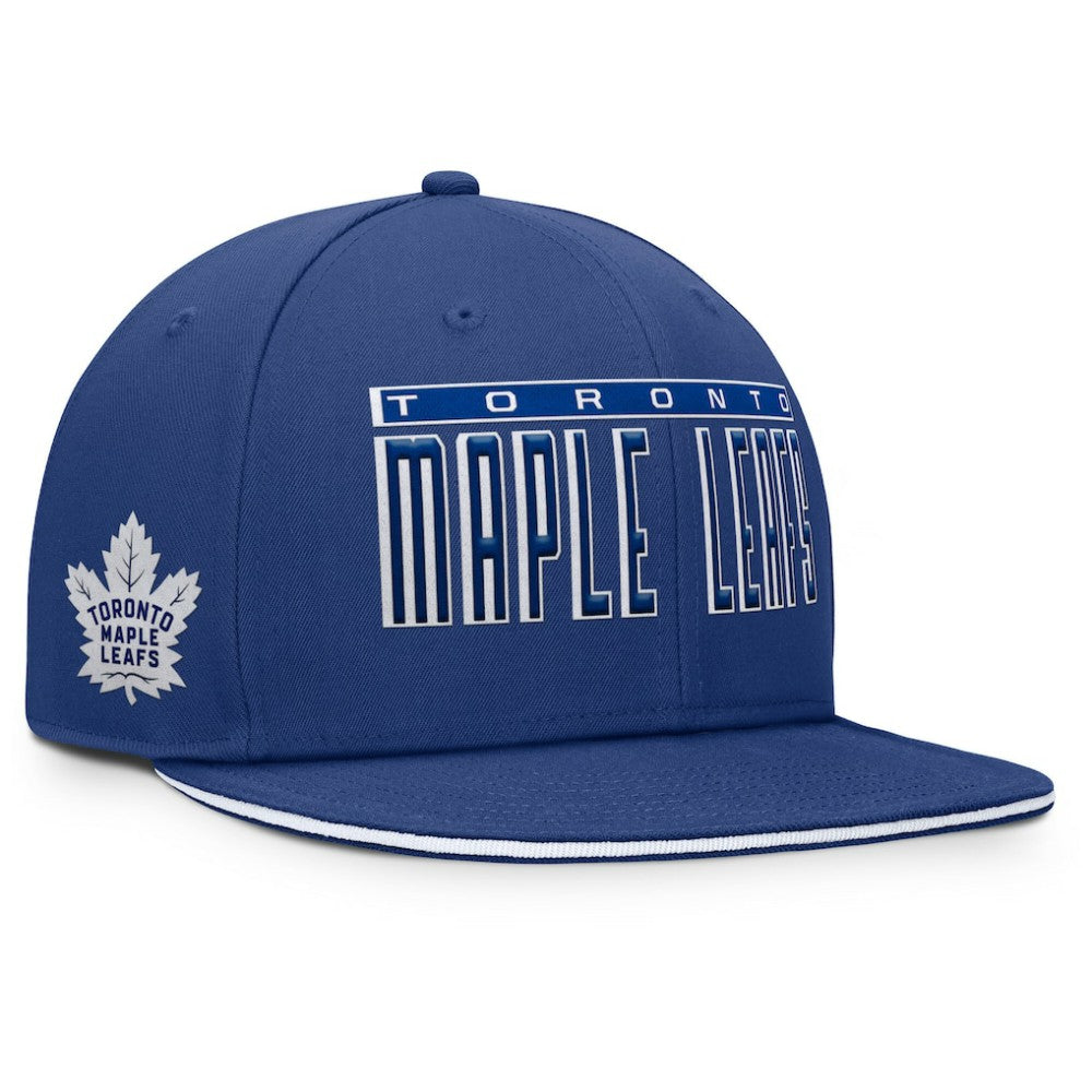 Toronto Maple Leafs Fanatics Fundamental Gino Stack Snapback Hat - Blue - NHL