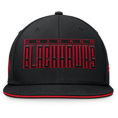 Chicago Blackhawks Fanatics Fundamental Gino Stack Snapback Hat - Black - NHL